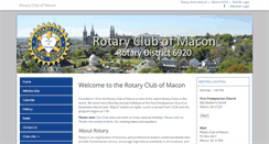 Desktop Screenshot of maconrotary.com