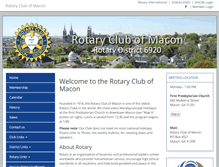 Tablet Screenshot of maconrotary.org